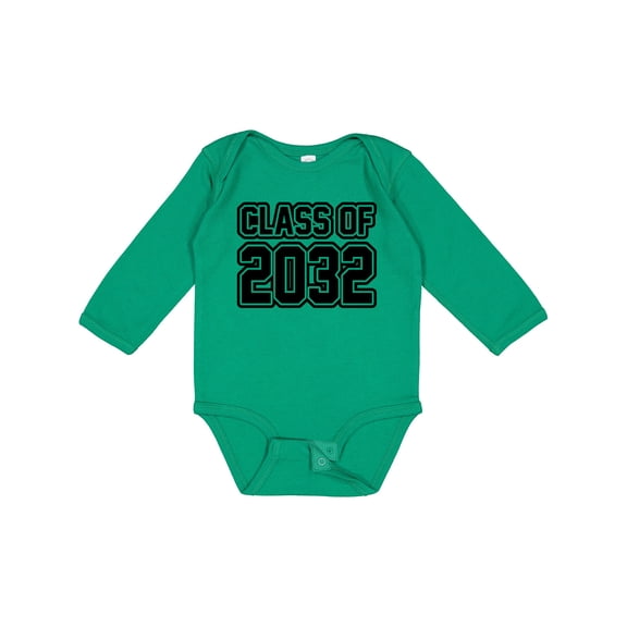 Inktastic class of 2032 Boys or Girls Long Sleeve Baby Bodysuit