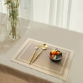 thumbnail image 6 of European Style Pvc Western Placemat Gold， Kitchen Placemats Heat Place Mats Washable Pvc Table Mats Woven Vinyl Plastic Placemats for Dining Table Non Slip Stain Kitchen Table Placemats, 6 of 7