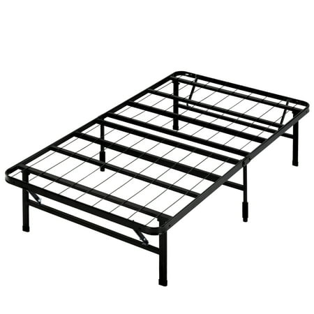 zinus 14" black metal smartbase® tool-free assembly mattress foundation, twin xl
