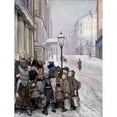 thumbnail image 2 of Christian Krohg 19x24 Black Ornate Framed Double Matted Museum Art Print Titled: Struggle for Survival (1889), 2 of 5