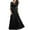 Black, variant on LoyisViDion Womens Plus Size Dresses Chiffon Dress Chiffon Stitching Lace Dress Bridesmaids Evening Gowns Women Black 8(L)