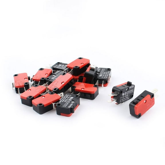 15pcs Micro Limit Switch Button SPDT Momentary Snap Action Home Replacements