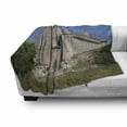 thumbnail image 3 of Scotland Soft Flannel Fleece Throw Blanket, Craigmillar Castle in Edinburgh Heritage Architecture Attraction Medieval, Cozy Plush for Indoor and Outdoor Use, 50" x 70", Multicolor, by Ambesonne, 3 of 6