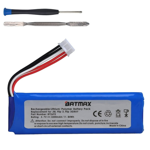 Batería Batmax 3200 mAh con herramientas para JBL Flip 3 Bluetooth Spe