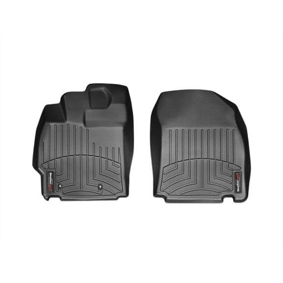 WeatherTech Custom Fit FloorLiners compatible with 2011-2013 Scion tC - 1st Row (Driver & Passenger), Black