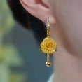 thumbnail image 6 of Fashionable Rose Ear Jewelry Lightweight Comfort Design Elegant Alloy Earrings Perfect For Casual Event, 6 of 8