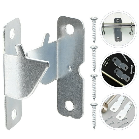 WEAVILUX Curtain Rod Holders Iron Replacement and Maintenance General Users 2 Sets