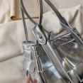thumbnail image 4 of Bolso tipo cubo para mujer, bandolera de piel sintética sólida, bolso de compras multiusos a la moda, 4 of 5