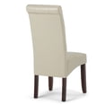 thumbnail image 3 of Simpli Home Cosmopolitan Parson Chair (Set of 2) in Satin Cream, 3 of 12