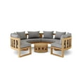 thumbnail image 3 of Anderson Teak SET-810 Circular Modular Deep Seating Set, Natural Smooth Well Sanded, 3 of 4