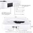 thumbnail image 2 of Reproductor de CD Bluetooth portátil blanco, 2 of 6