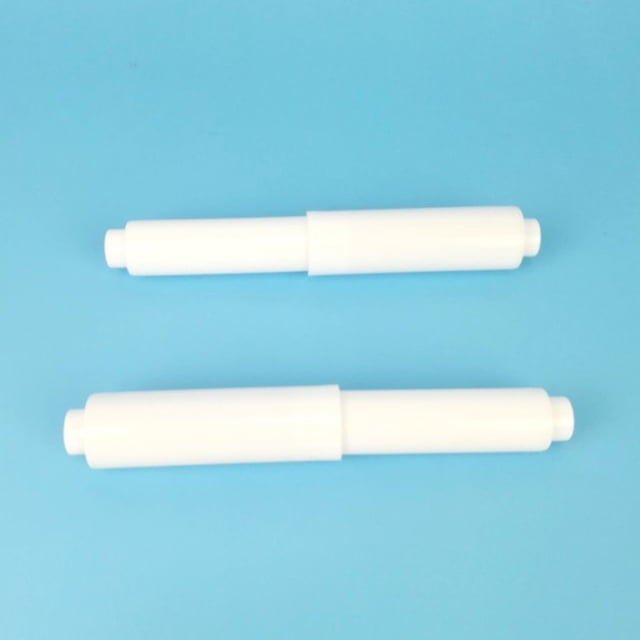 OULII 5Pcs Toilet Paper Roller Replacement Plastic White Spring Loaded for Paper Holder