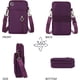 thumbnail image 5 of Bolsa pequeña para teléfono celular para mujer, bolsa para teléfono celular para mujer con correa ajustable para el hombro, bolsa cruzada de tela Oxford para correr para teléfono de 7 pulgadas (con conector para auriculares) ACTIVE Biensenido a ACTIVE, 5 of 5