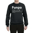 thumbnail image 2 of Wild Bobby,Funpa Like A Regular Grandpa Only Way Cooler, Father's Day, Unisex Crewneck Graphic Sweatshirt, Black, Small, 2 of 3
