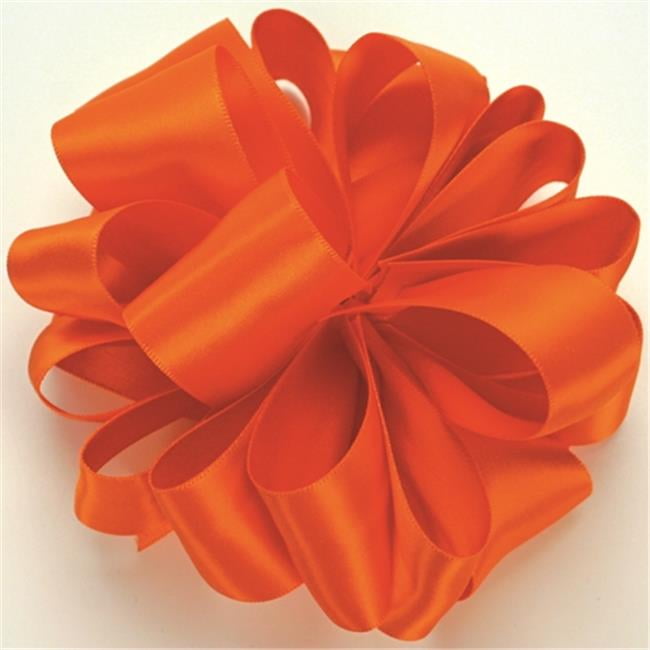 Bright Orange Solid Wired Craft Ribbon 1.5" x 100 Yards