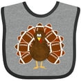 thumbnail image 3 of Inktastic Thanksgiving Craft Paper Football Turkey Boys or Girls Baby Bib, 3 of 4