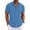 Blue, variant on Mens Linen Polo Shirts Short Sleeve Shirt Hawaiian Button Down Summer Beach Vacation Hiking Tops Dress Casual Shirts