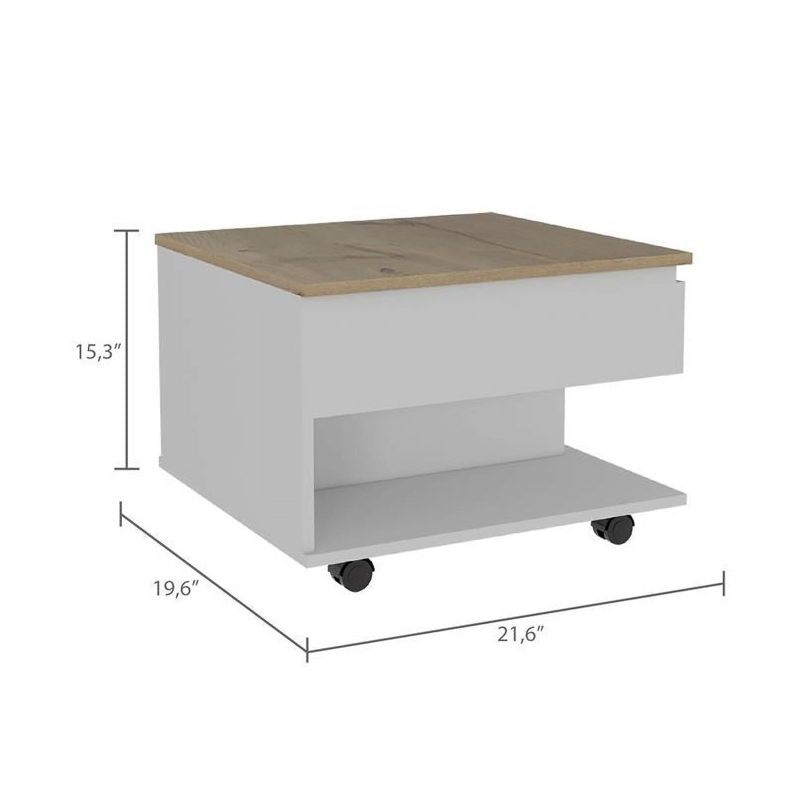 Boahaus Mantua Coffee Table (White-Brown)