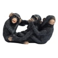 thumbnail image 3 of simhoa Statue Mignonne de Monkey Figurines en Résine Sculpture Trois Petits Ornements de Monkey, 3 of 8