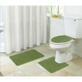 thumbnail image 1 of Kashi Home Layla 3 Piece Bath Rug Set Sage, 1 of 2
