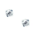 thumbnail image 2 of JewelStop 14K White Gold Polished Finish 2mm Round CZ Stud Earrings with Push Back Clasp, 2 of 5
