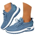 thumbnail image 3 of RotHome Women’s Walking Shoes Lightweight Breathable Running Shoes Non Slip Athletic Fashion Sneakers Mesh Workout Casual Sports Shoes for Women Blue, 3 of 6