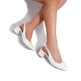 thumbnail image 5 of BURUDANI Womens Slingback Low Chunky Heels Pumps Square Toe Block Dress Shoes, 5 of 7