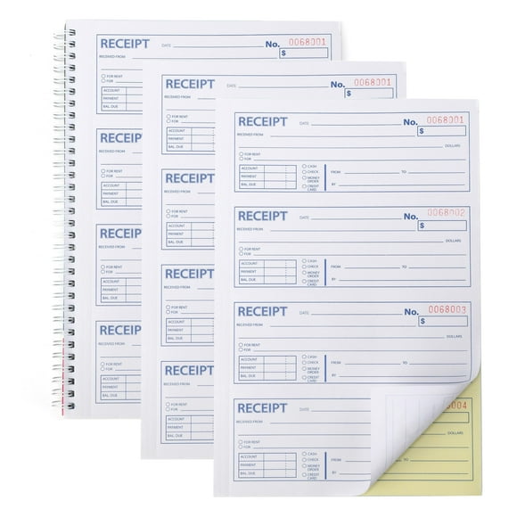 Libreta de recibos Gimehome Professional Money and Rent, 3 paquetes