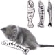 thumbnail image 4 of Juego de 3 juguetes para gatos: juguetes de pez con hierba gatera, juguete portátil, juguete colgante, juguete de hierba gatera, juguete de tela y juguete de pez., 4 of 5