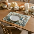 thumbnail image 6 of Fall Placemats Set of 4,Pumpkin Maple Leaf Placemats,Autumn Thanksgiving Kitchen Dining Table Decoration for Home Party Decor 12x18 Inch, 6 of 6
