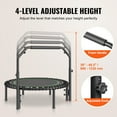 thumbnail image 4 of 40" Foldable Mini Fitness Trampoline Adults Exercise Rebounder with Handle, 4 of 9