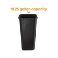thumbnail image 2 of Staples Coastwide Professional Indoor Trash Can Without Lid Black Soft Molded Plastic 10.25 Gallon, 2 of 4