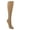 Black, variant on Sigvaris Style 841 Soft Opaque 15-20 Open Toe Knee High Compression Stockings Black ML Long