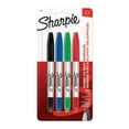 thumbnail image 1 of Sharpie Twin Tip Permanent Markers, Fine and Ultra Fine, Assorted Colours, 4 Count, 1 of 5
