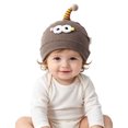 thumbnail image 6 of Hessimy Baby Ribbed Knit Beanie with Single Pom Antenna and Googly Eyes,Cute Winter Warm Hat, 6 of 9