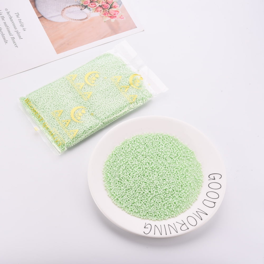 8/0 Opaque Glass Seed Beads Round Hole Frosted Colours Round Light Green 3-4x2-3mm Hole: 0.8mm 15000pcs/Pound