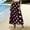 Black, variant on Chiffon Midi Skirt Printed Chiffon Half Skirt Lightweight Floral Print Elastic Waist Pull On Flowing Vacation Resort Wear Beach Skirt Summer Essential