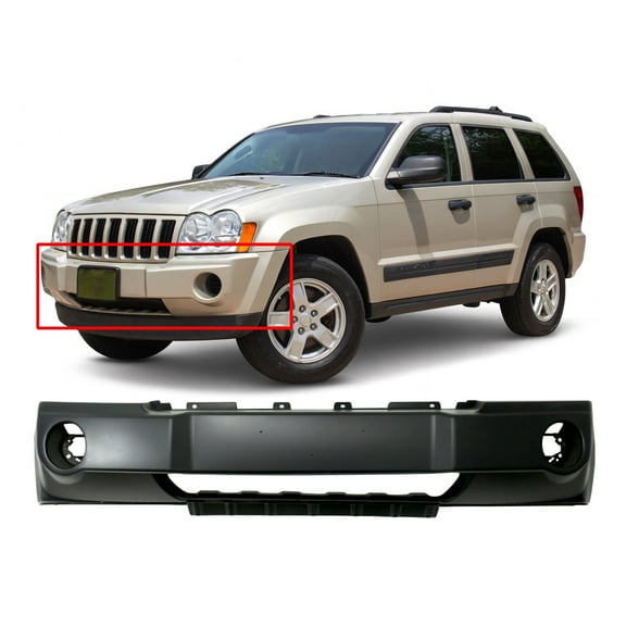 DCP Front Bumper Cover for 2005 2006 2007 Jeep Grand Cherokee SUV 05-07 Primed