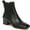 Black Leather, variant on Franco Sarto Womens Waxton Square Toe Zip Up Ankle Boots