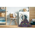 thumbnail image 2 of Ahgly Company Machine Washable Indoor Rectangle Transitional Plum Velvet Purple Area Rugs, 2' x 4', 2 of 7