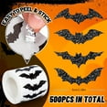 500Pcs Glittering Bats Sticker for Halloween Party Decoration Adhesive ...
