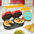 thumbnail image 4 of Taco Tuesday Double Quesadilla Maker Station with 5-Inch Cooking Surface and 6-Slice Sealing, 4 of 7