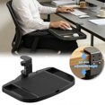thumbnail image 1 of 360° Rotating Under Desk Tray Height Adjustable Organizer Holder No Easy Installation Space Saving Desk Side Storage Rack For Home Dorm, 1 of 9