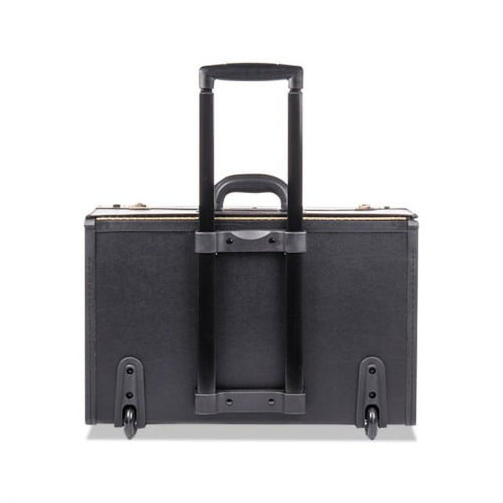 Tufide Rolling Catalog Case, 22 1/4 x 9 x 13 1/2, Black