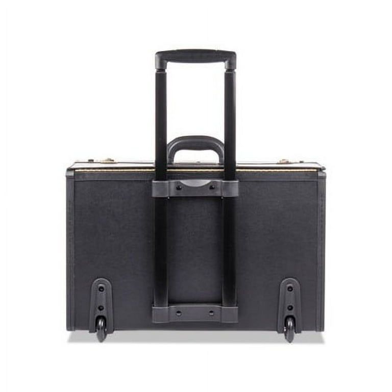 Tufide Rolling Catalog Case, 22 1/4 x 9 x 13 1/2, Black