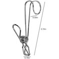 thumbnail image 2 of 12 Pinzas para Ropa de Acero Inoxidable con Ganchos, Clips de Resorte de Metal con Ganchos, Clips para Colgar Universales para Oficinas, Cocinas y Baños, 2 of 5