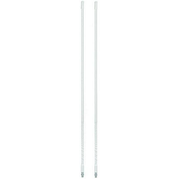4 ft. White Whip 500W CB Radio Antenna