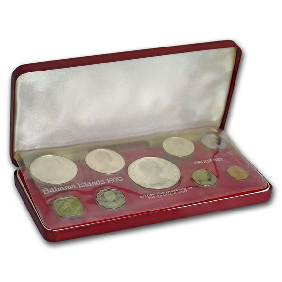 1970 Bahamas 9-Piece Proof Set