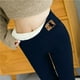 thumbnail image 4 of Gibobby pantalones de entrenamiento para mujer Pantalones térmicos de invierno para mujer, informales, sólidos, cálidos, elásticos, de cintura alta, capris térmicos (Azul marino, XXXL), 4 of 5