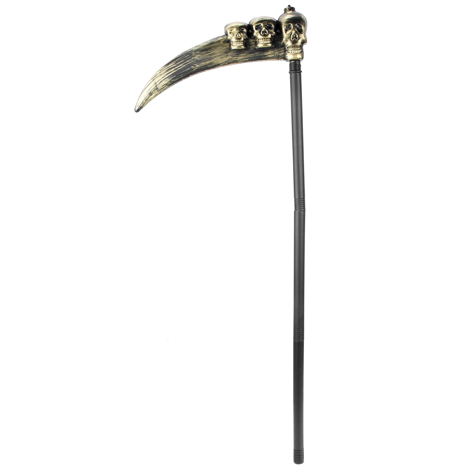 Halloween Sickle Prop Skull Head Design Scythe Plastic Skull Grim Skull